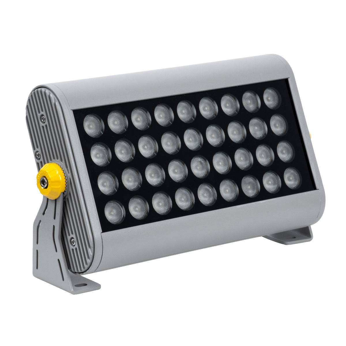 GLOBOSTAR® FLOOD-HENA 90639 Προβολέας Σποτ Wall Washer LED 36W 3240lm 30° AC 220-240V Αδιάβροχο IP65 Θερμό Λευκό 3000K - Ασημί - Μ30 x Π6 x Υ17cm - 3 Χρόνια Εγγύηση - Image 3