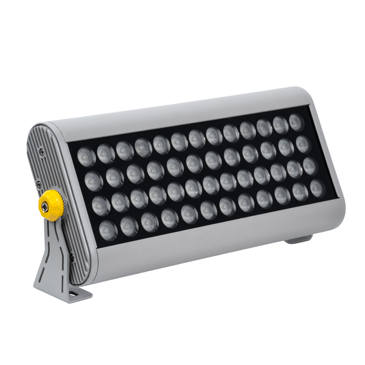 GLOBOSTAR® FLOOD-HENA 90640 Προβολέας Σποτ Wall Washer LED 48W 4320lm 30° AC 220-240V Αδιάβροχο IP65 Θερμό Λευκό 3000K - Ασημί - Μ39 x Π6 x Υ17cm - 3 Χρόνια Εγγύηση - Image 3