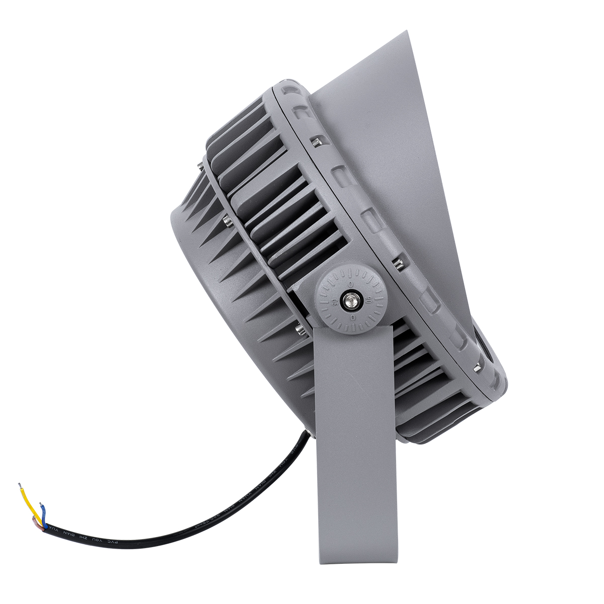 GLOBOSTAR® FLOOD-MENA 90646 Προβολέας Σποτ Wall Washer με Αντιθαμβωτική Γρίλια LED 48W 4320lm 30° AC 220-240V Αδιάβροχο IP65 Θερμό Λευκό 3000K - Ασημί - Μ25 x Π25 x Υ18cm - 3 Χρόνια Εγγύηση - Image 5