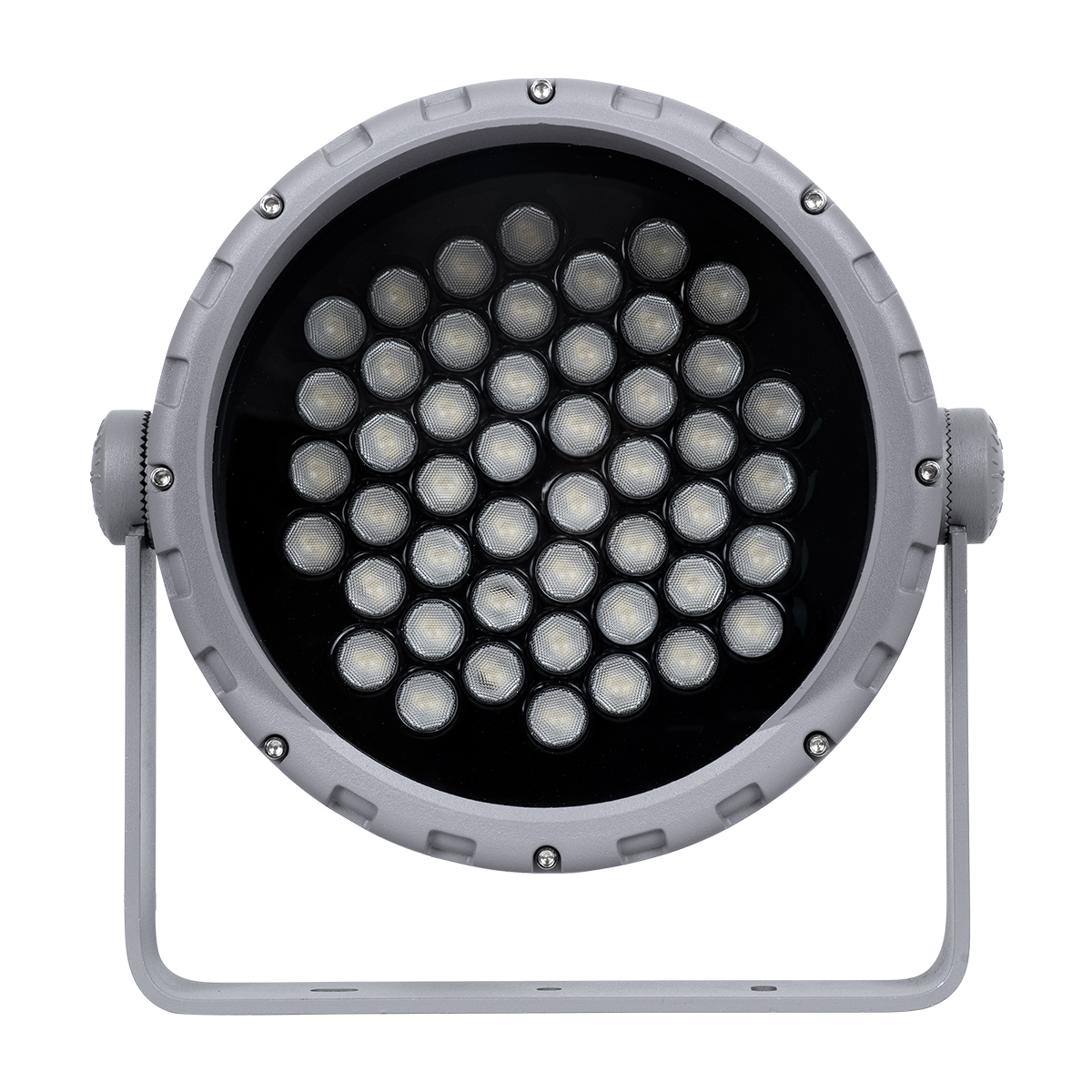 GLOBOSTAR® FLOOD-MENA 90646 Προβολέας Σποτ Wall Washer με Αντιθαμβωτική Γρίλια LED 48W 4320lm 30° AC 220-240V Αδιάβροχο IP65 Θερμό Λευκό 3000K - Ασημί - Μ25 x Π25 x Υ18cm - 3 Χρόνια Εγγύηση - Image 6
