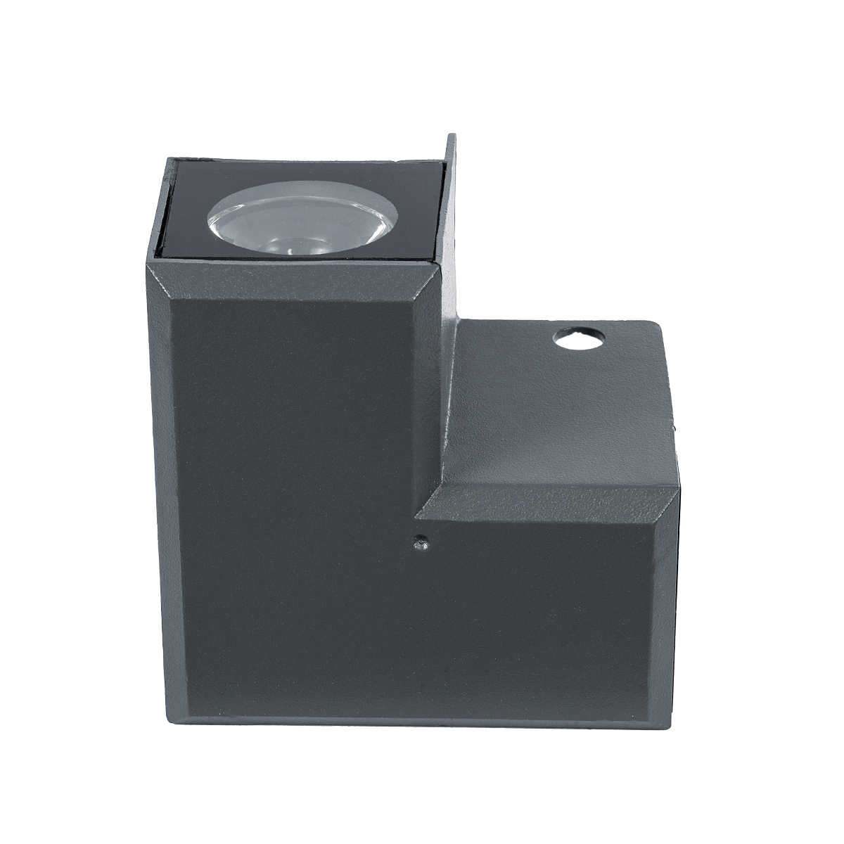 GLOBOSTAR® WALLLIGHT-DONA 90730 Γωνιακό Φωτιστικό LED 10W 850lm 10° DC 24V Αδιάβροχο IP66 Πορτοκαλί 2200K Dimmable - Γκρι Ανθρακί - Μ8 x Π8 x Υ6cm - 3 Χρόνια Εγγύηση - Image 4