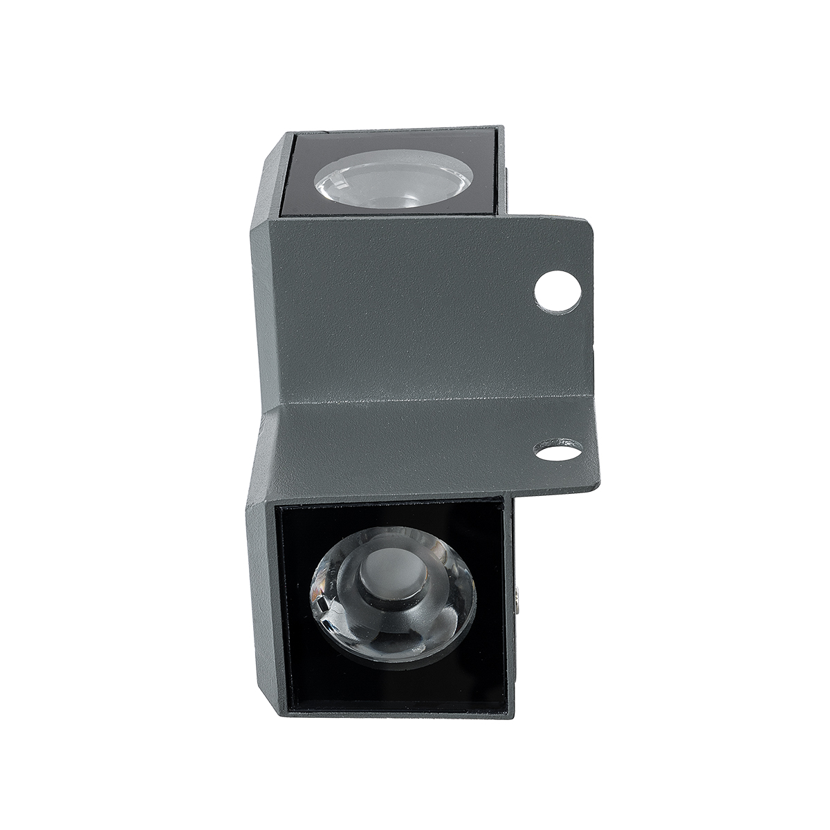 GLOBOSTAR® WALLLIGHT-DONA 90730 Γωνιακό Φωτιστικό LED 10W 850lm 10° DC 24V Αδιάβροχο IP66 Πορτοκαλί 2200K Dimmable - Γκρι Ανθρακί - Μ8 x Π8 x Υ6cm - 3 Χρόνια Εγγύηση - Image 5