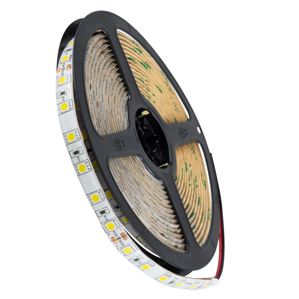 GloboStar® 70321 Ταινία LED SMD 5050 5m 14.4W/m 60LED/m 1512 lm/m 120° DC 24V Αδιάβροχη IP65 Φυσικό Λευκό 4500K - 5 Χρόνια Εγγύηση - Image 2