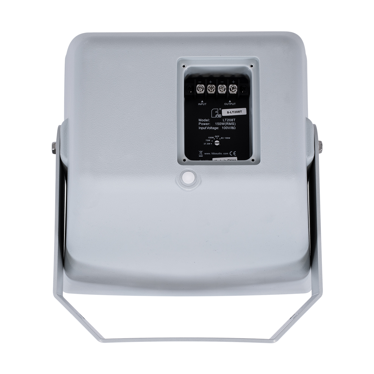 GloboStar® FDB LT208PT 98008 Facilities Speaker - Παθητικό Ηχείο Εγκαταστάσεων Επιτοίχιο με Μετασχηματιστή 100V & 8Ω - 150W RMS (600W Peak) - 1 x 8" Inches LF & 1 x 1" Inches HF - Αδιάβροχο IP56 - Λευκό - Μ30 x Π28 x Υ32cm - Image 9