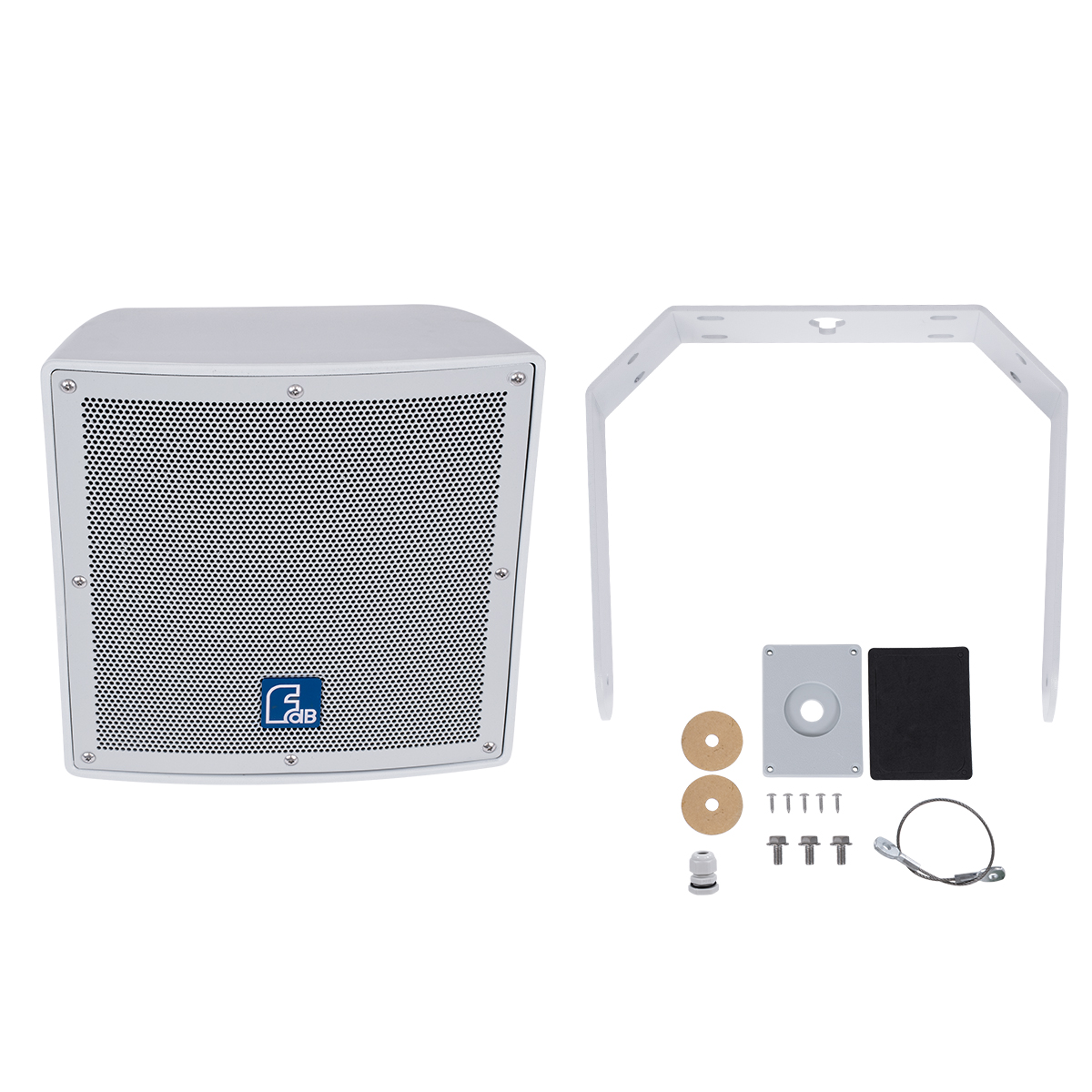 GloboStar® FDB LT208PT 98008 Facilities Speaker - Παθητικό Ηχείο Εγκαταστάσεων Επιτοίχιο με Μετασχηματιστή 100V & 8Ω - 150W RMS (600W Peak) - 1 x 8" Inches LF & 1 x 1" Inches HF - Αδιάβροχο IP56 - Λευκό - Μ30 x Π28 x Υ32cm - Image 10