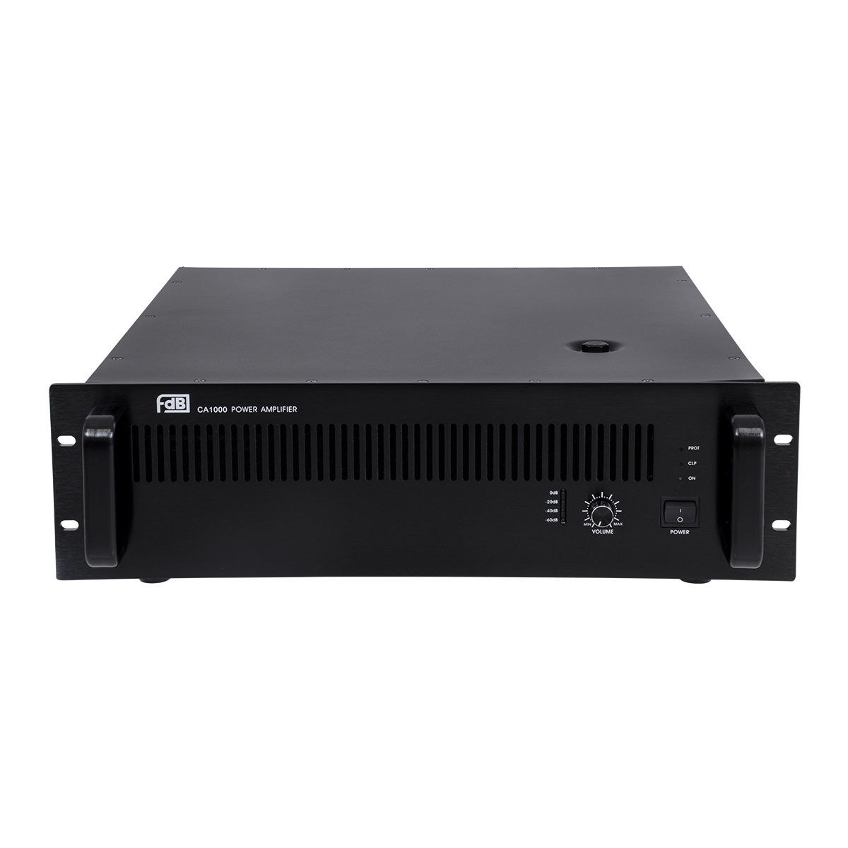 GloboStar® FDB CA1000 98016 Power Amplifier - Επαγγελματικός Ενισχυτής Ηχείων Εγκαταστάσεων 100V - Frequency Response 60Hz-20Khz - AC 220V/50-60Hz - 1000W/4Ω - IP20 - Μαύρο - Μ48.5 x Π45.5 x Υ13.2cm - Image 4