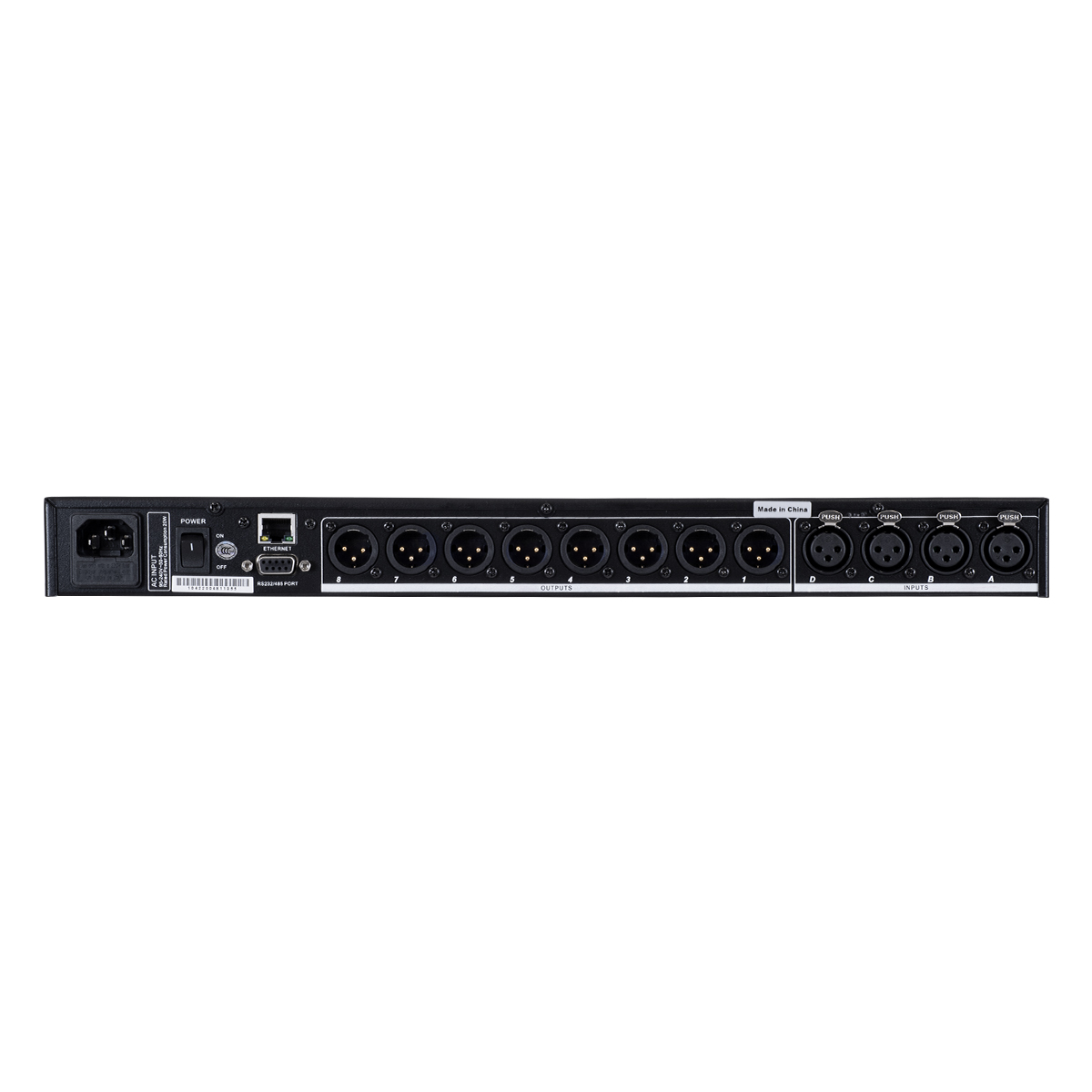 GloboStar® FDB US4803 98021 Audio Processor - Επαγγελματικός Επεξεργαστής Ήχου 4in & 8out - 32-bit DSP SHARC Processor - Frequency Response 20Hz-20Khz DR115DBu - AC 220V/50-60Hz - IP20 - Μαύρο - Μ48.2 x Π20.5 x Υ4.4cm - Image 6