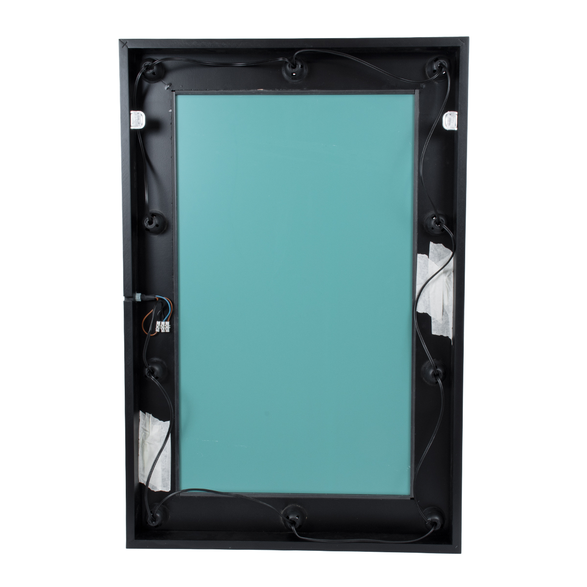 GloboStar® MAKEUP MIRROR-60x90-5 Μοντέρνος Καθρέπτης Μακιγιάζ με Πλαίσιο Φυσικού Ξύλου με Διακόπτη On/Off 10 x E27 AC220-240V - Μ60 x Π7 x Υ90cm - Μαύρος Έβενος - Image 7