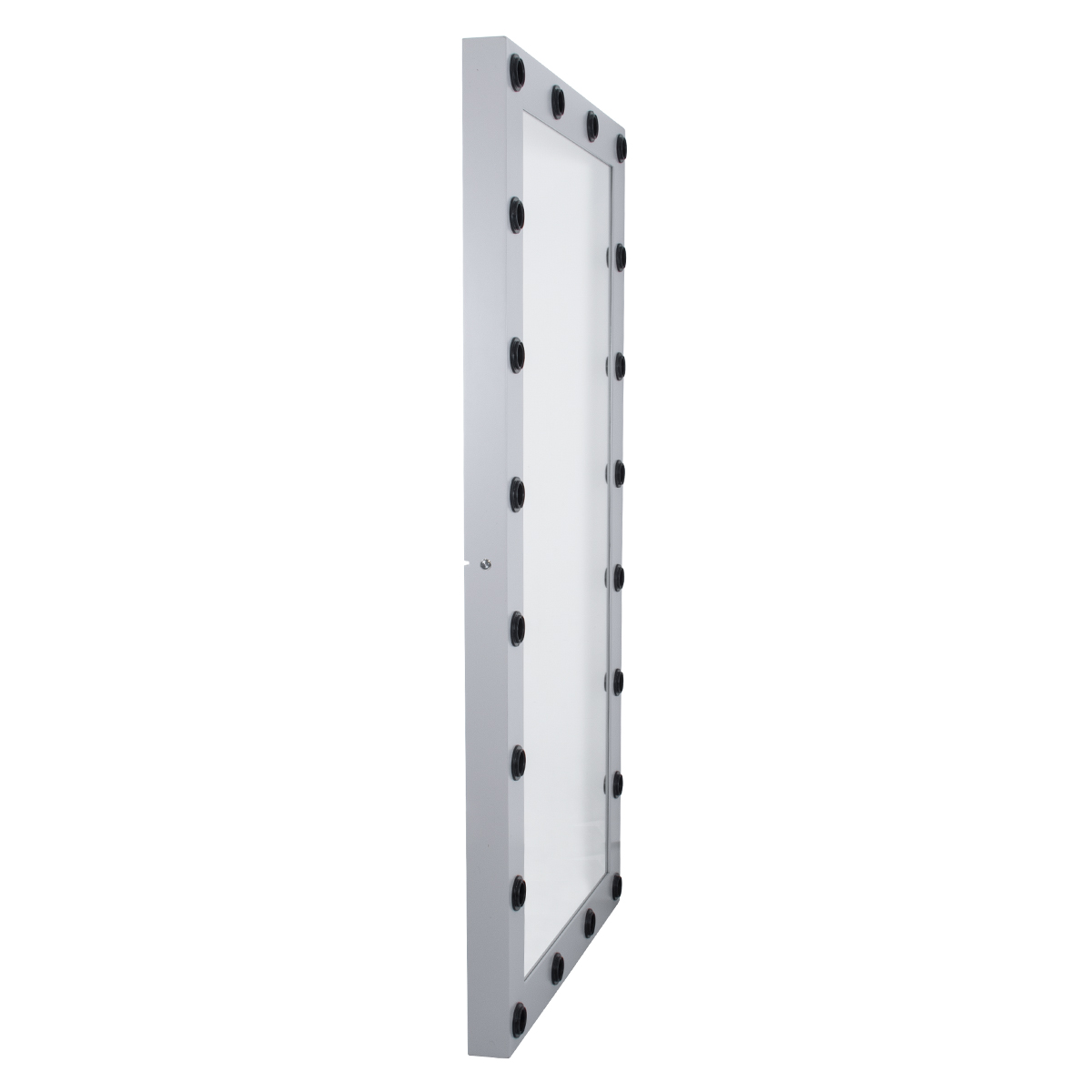 GloboStar® MAKEUP MIRROR-160x80-3 Μοντέρνος Καθρέπτης Μακιγιάζ με Πλαίσιο Φυσικού Ξύλου με Διακόπτη On/Off 20 x E27 AC220-240V - Μ80 x Π7 x Υ160cm - Γκρι Τσιμέντου - Image 6