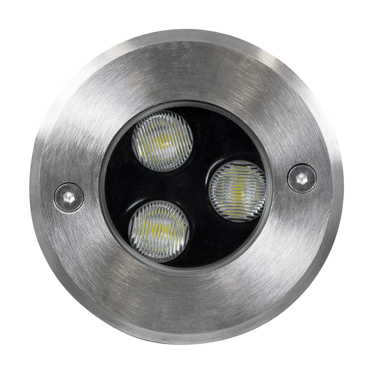 GloboStar® UNDERGROUND-FANI S-90980 Χωνευτό Φωτιστικό Σποτ Δαπέδου LED 12W 1200lm 60° DC 24V Αδιάβροχο IP68 Φ10 x Υ7.5cm Ψυχρό Λευκό 6000K - Ανοξείδωτο Ατσάλι - Image 4