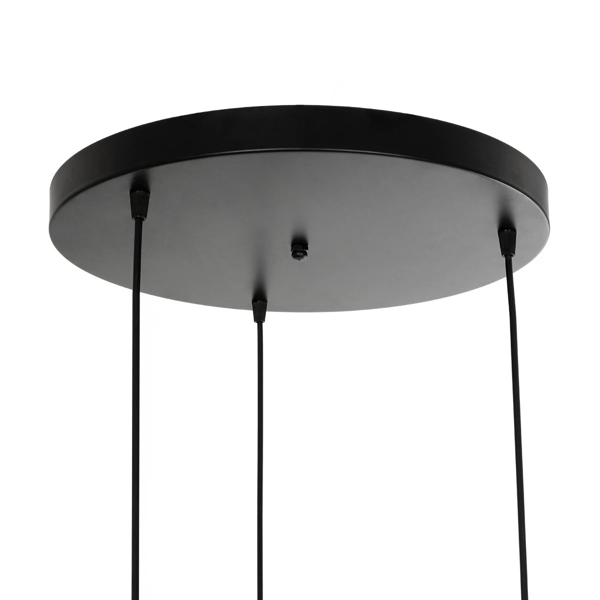 GloboStar® DAZLA 201-0024 Vintage Κρεμαστό Φωτιστικό Πλέγμα Τρίφωτο 3 x E27 IP20 Μαύρο Μέταλλο - Μ32 x Π32 x Υ70cm - Image 9