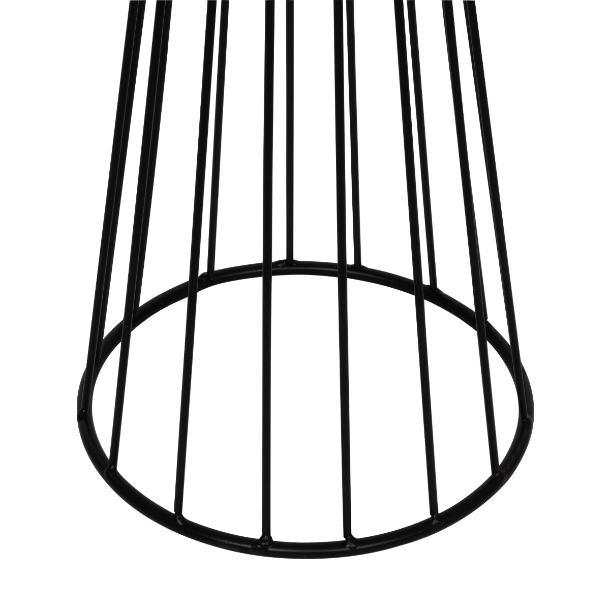 GloboStar® NOVA 201-0036 Μοντέρνο Επιδαπέδιο Φωτιστικό 1 x E27 IP20 Μαύρο Μεταλλό με Λευκό Ύφασμα - Μ36 x Π36 x Υ148cm - Image 10
