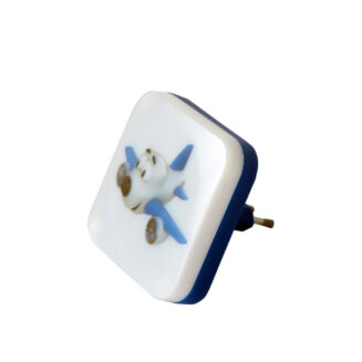 GloboStar® KIDDO 202-0003 Παιδικό Φωτιστικό Νυκτός LED 1W 95lm 120° AC220-240V IP20 Ψυχρό Λευκό 6000K - Μ5.5 x Π5.5 x Υ8cm - 2 Χρόνια Εγγύηση