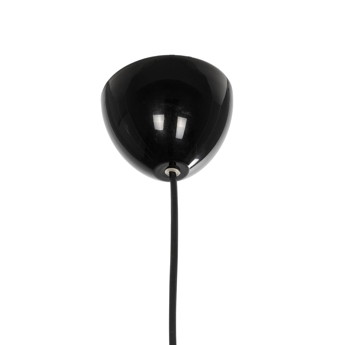GloboStar® VIVIDUS 202-0028 Μοντέρνο Κρεμαστό Φωτιστικό Ανάρτηση Μονόφωτο 1 x E27 IP20 Μαύρο - Μ30 x Π30 x Υ70cm - Image 10