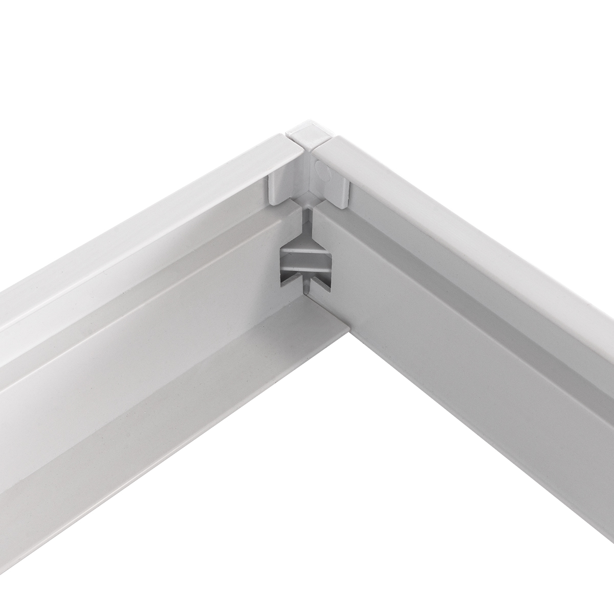 GloboStar® 60221 Πλαίσιο Στήριξης PVC Επιτοίχιας Τοποθέτησης για LED Panel 120x30cm - Λευκό - Image 4