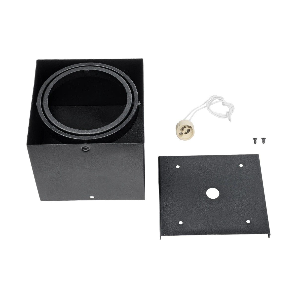 GloboStar® MAGMA 60626 Μοντέρνο Φωτιστικό Οροφής Σποτ Μονόφωτο 1 x GU10 IP20 Μαύρο Αλουμίνιο - Μ15 x Π15 x Υ13cm - Image 7