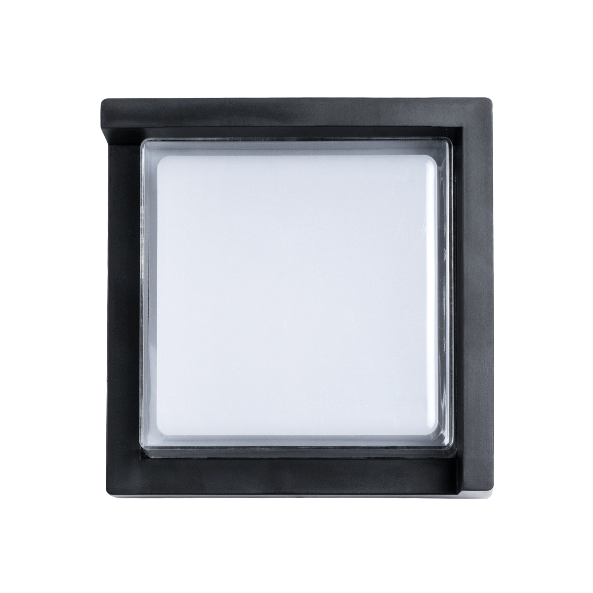 GLOBOSTAR® APEX 60770 Φωτιστικό Τοίχου - Απλίκα Εσωτερικού/Εξωτερικού Χώρου LED 10W 1050lm 120° AC175-265V Αδιάβροχο IP65 - Πλαστικό Σώμα - Φυσικό λευκό 4500K - Μ17 x Π17 x Υ9cm - Μαύρο - Bridgelux Chip - 3 Χρόνια Εγγύηση - Image 4