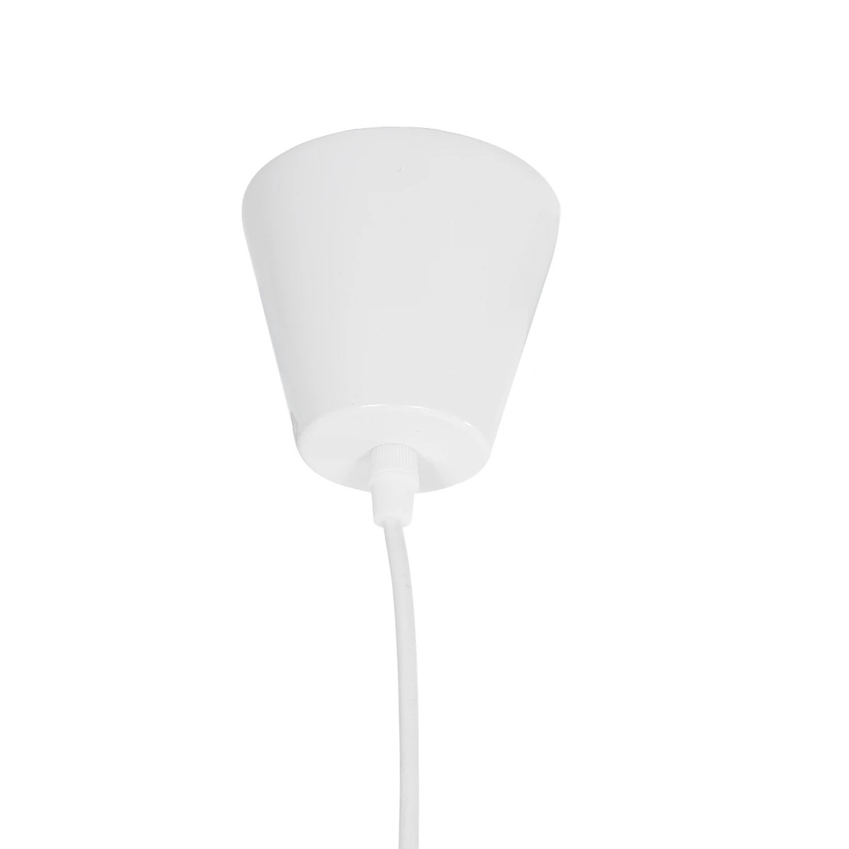 GloboStar® LUMINOVA 61465 Μοντέρνο Κρεμαστό Φωτιστικό Πλέγμα Μονόφωτο 1 x E27 IP20 Λευκό Σχοινί με Λευκό Σύρμα - Μ65 x Π65 x Υ25cm - Image 9