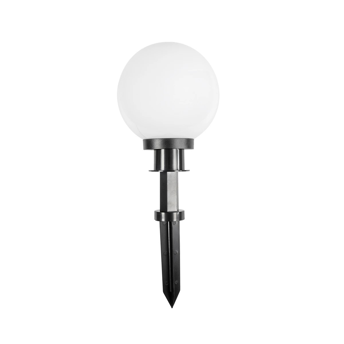 GLOBOSTAR® AGROS 61593 Φωτιστικό Κήπου / Καρφωτό με Ντουί 1 x E27 AC 220-240V Αδιάβροχο IP65 - Λευκό & Μάυρο - Μ20 x Π20 x Υ54cm - Image 3