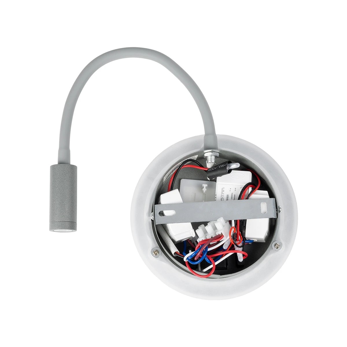 GLOBOSTAR® GOOSE 61694 Μοντέρνο Φωτιστικό Τοίχου - Απλίκα Ξενοδοχείου Reading Light με Φορτιστή USB 3A LED 6W 600lm 36° & 360° AC 220-240V IP20 Θερμό Λευκό 2700K - Bridgelux COB Chip & TÜV SÜD Driver - Γκρι Ανθρακί Ματ - Μ15.5 x Π22.5 x Υ30cm - 3 Χρόνια Εγγύηση - Image 7