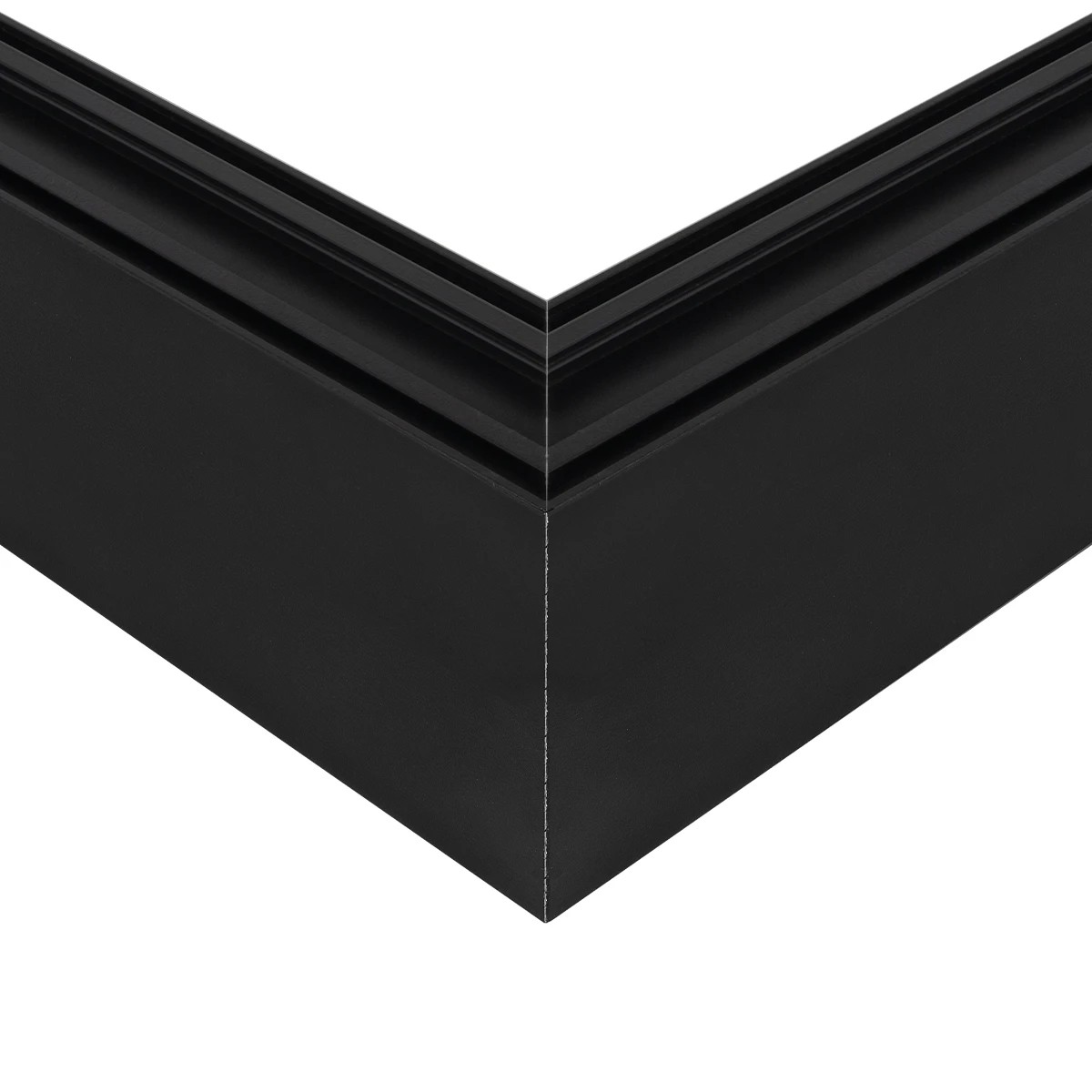 GLOBOSTAR® ALP-CORNER-SIDE90 LUMILINE 61767 Επιφανειακό / Κρεμαστό Προφίλ Αλουμινίου Γωνία με Λευκό Γαλακτερό Πατητό Κάλυμμα για Ταινίες LED IP20 - Μαύρο Ματ - Μ30 x Π3.5 x Υ7cm - Image 7