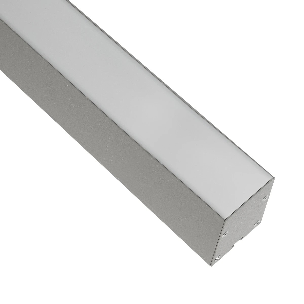GLOBOSTAR® ALP-LINEAR BRIGHTRAIL 61776-3M Επιφανειακό / Κρεμαστό / Επιτοίχιο Προφίλ Αλουμινίου με Λευκό Γαλακτερό Πατητό Κάλυμμα για Ταινίες LED IP20 - Γκρι Ανθρακί Ματ - Μ300 x Π5 x Υ7.5cm - Image 4