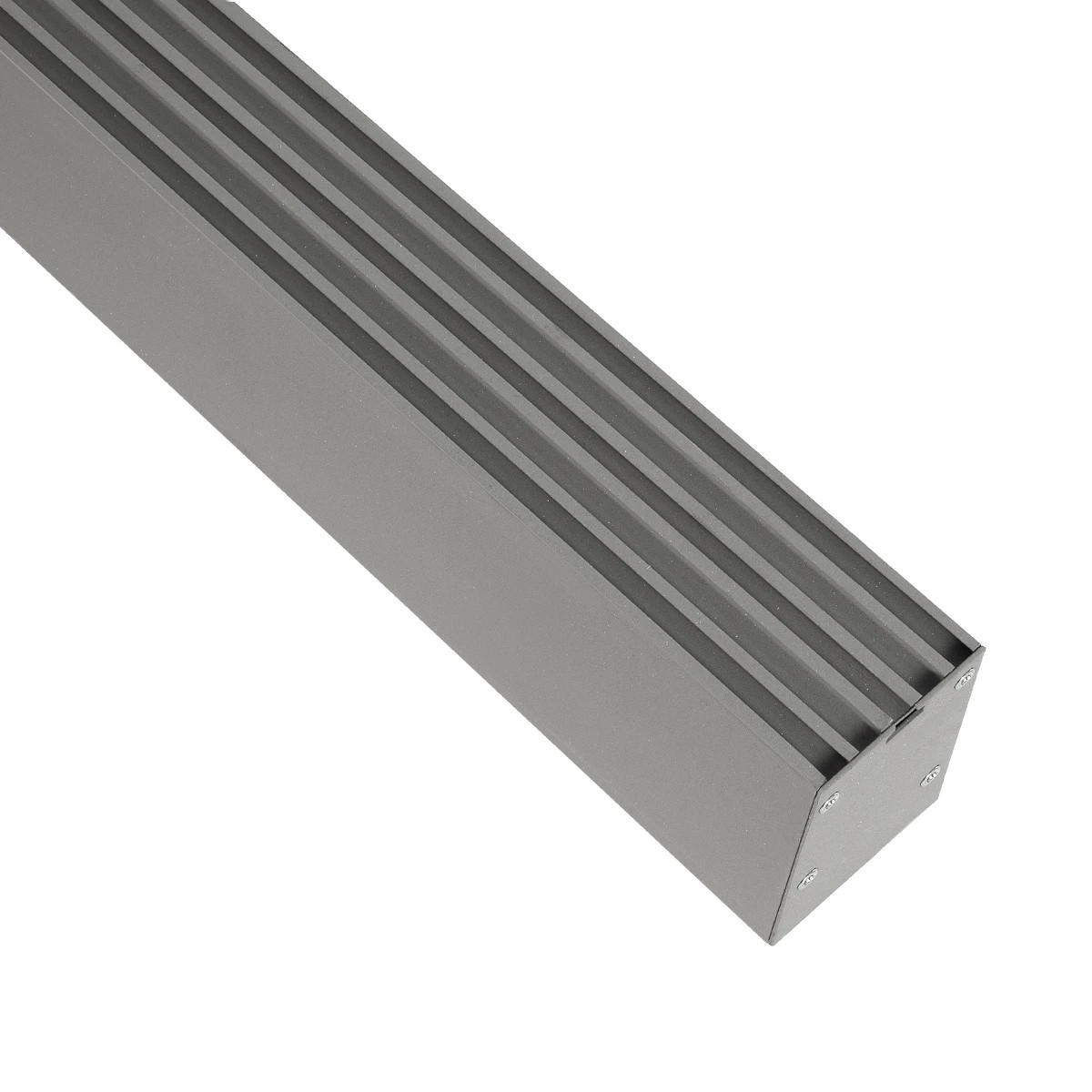 GLOBOSTAR® ALP-LINEAR BRIGHTRAIL 61776-3M Επιφανειακό / Κρεμαστό / Επιτοίχιο Προφίλ Αλουμινίου με Λευκό Γαλακτερό Πατητό Κάλυμμα για Ταινίες LED IP20 - Γκρι Ανθρακί Ματ - Μ300 x Π5 x Υ7.5cm - Image 5