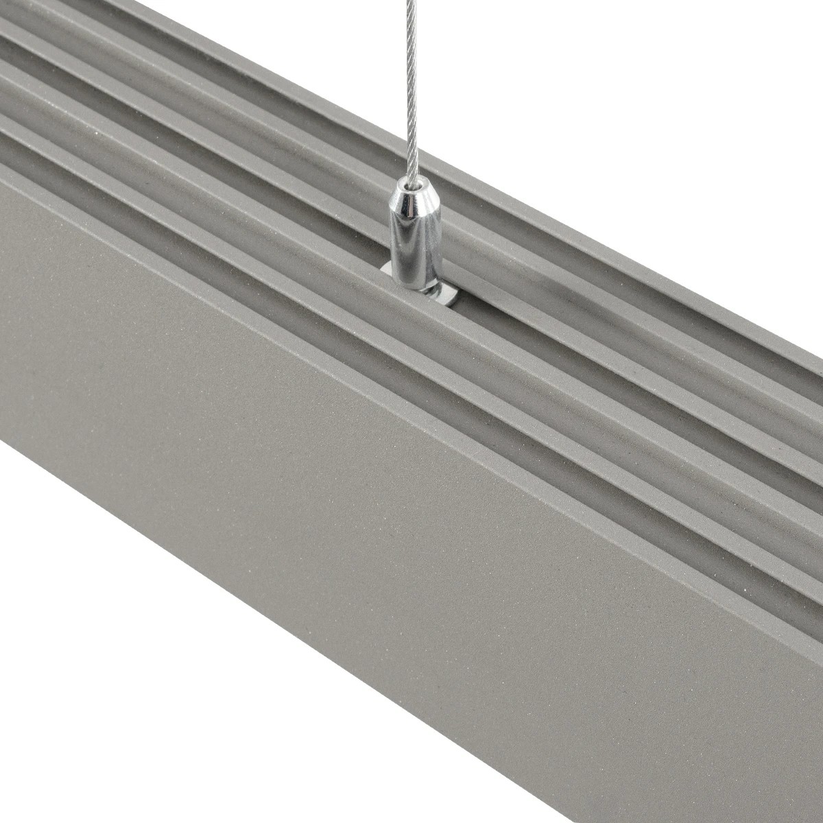 GLOBOSTAR® ALP-LINEAR BRIGHTRAIL 61776-3M Επιφανειακό / Κρεμαστό / Επιτοίχιο Προφίλ Αλουμινίου με Λευκό Γαλακτερό Πατητό Κάλυμμα για Ταινίες LED IP20 - Γκρι Ανθρακί Ματ - Μ300 x Π5 x Υ7.5cm - Image 6