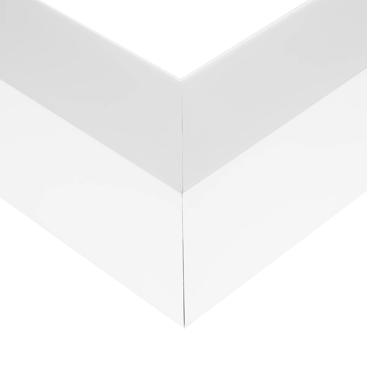 GLOBOSTAR® ALP-CORNER-SIDE90 BRIGHTRAIL 61777 Επιφανειακό / Κρεμαστό Προφίλ Αλουμινίου Γωνία με Λευκό Γαλακτερό Πατητό Κάλυμμα για Ταινίες LED IP20 - Λευκό Ματ - Μ30 x Π5 x Υ7.5cm - Image 6