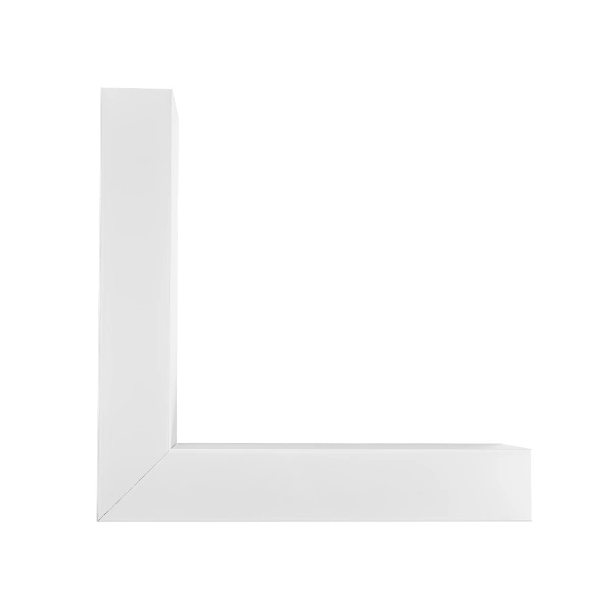 GLOBOSTAR® ALP-CORNER-SIDE90 BRIGHTRAIL 61777 Επιφανειακό / Κρεμαστό Προφίλ Αλουμινίου Γωνία με Λευκό Γαλακτερό Πατητό Κάλυμμα για Ταινίες LED IP20 - Λευκό Ματ - Μ30 x Π5 x Υ7.5cm - Image 8