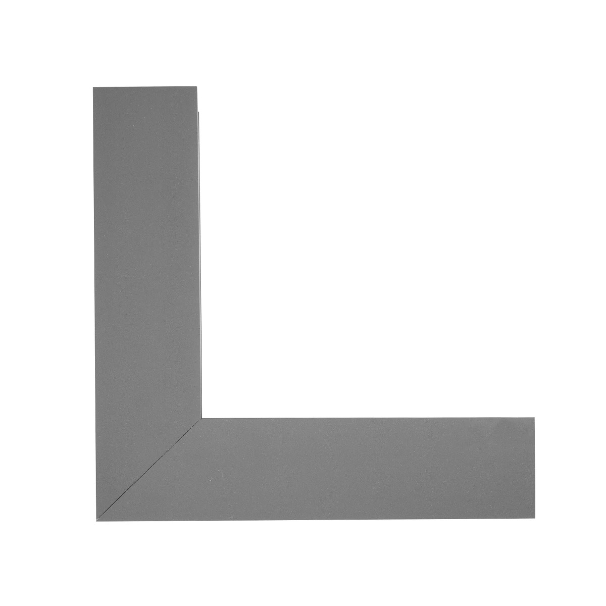 GLOBOSTAR® ALP-CORNER-IN90 BRIGHTRAIL 61782 Επιφανειακό / Κρεμαστό Προφίλ Αλουμινίου Γωνία με Λευκό Γαλακτερό Πατητό Κάλυμμα για Ταινίες LED IP20 - Γκρι Ανθρακί Ματ - Μ30 x Π5 x Υ7.5cm - Image 7