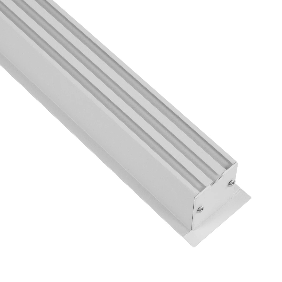 GLOBOSTAR® ALP-LINEAR RECESSA 61785-3M Χωνευτό Προφίλ Αλουμινίου με Λευκό Γαλακτερό Πατητό Κάλυμμα για Ταινίες LED IP20 - Λεικό Ματ - Μ300 x Π3.5 x Υ4cm - Image 5