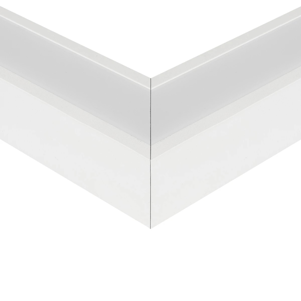 GLOBOSTAR® ALP-CORNER-SIDE90 RECESSA 61788 Χωνευτό Προφίλ Αλουμινίου Γωνία με Λευκό Γαλακτερό Πατητό Κάλυμμα για Ταινίες LED IP20 - Λευκό Ματ - Μ30 x Π3.5 x Υ4cm - Image 7