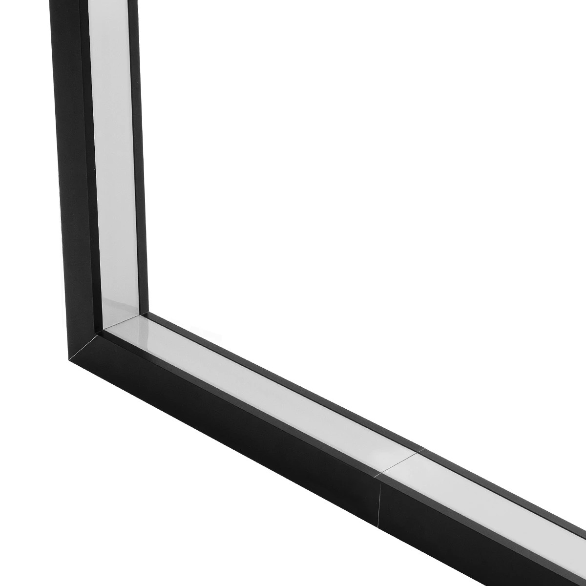 GLOBOSTAR® ALP-CORNER-IN90 RECESSA 61792 Χωνευτό Προφίλ Αλουμινίου Γωνία με Λευκό Γαλακτερό Πατητό Κάλυμμα για Ταινίες LED IP20 - Μαύρο Ματ - Μ30 x Π3.5 x Υ4cm - Image 5