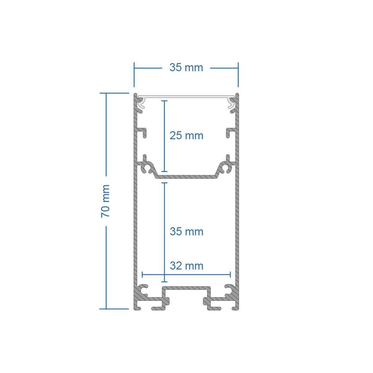 GLOBOSTAR® ALP-CORNER-SIDE90 LUMILINE 61767 Επιφανειακό / Κρεμαστό Προφίλ Αλουμινίου Γωνία με Λευκό Γαλακτερό Πατητό Κάλυμμα για Ταινίες LED IP20 - Μαύρο Ματ - Μ30 x Π3.5 x Υ7cm - Image 10