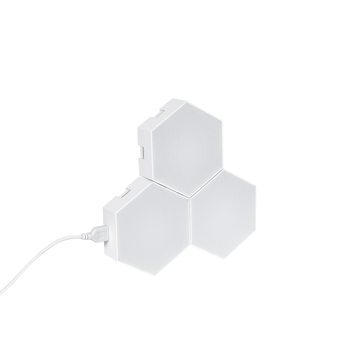 GloboStar® DIGIOCTA 90447 Σετ 3 Ψηφιακων LED RGB Φωτιστικών Κυψελών με Ψηφιακό Controller με WiFi Smart APP & Ασύρματο Χειριστήριο RF 2.4Ghz - LED SMD 5050 4.5W/Σετ 42PIXEL/Σετ 360lm/Σετ 120° DC 5V με USB 2.0 IP20 Πολύχρωμο RGB - Dimmable - Μ10.5 x Π10.5 x Υ3cm Ανά Κυψέλη - 2 Χρόνια Εγγύηση - Image 3