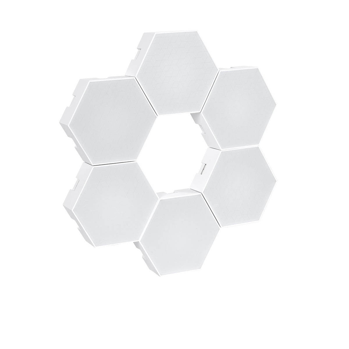 GloboStar® DIGIOCTA 90448 Σετ 6 Ψηφιακων LED RGB Φωτιστικών Κυψελών με Ψηφιακό Controller με WiFi Smart APP & Ασύρματο Χειριστήριο RF 2.4Ghz - LED SMD 5050 9W/Σετ 84PIXEL/Σετ 720lm/Σετ 120° DC 5V με USB 2.0 IP20 Πολύχρωμο RGB - Dimmable - Μ10.5 x Π10.5 x Υ3cm Ανά Κυψέλη - 2 Χρόνια Εγγύηση - Image 3