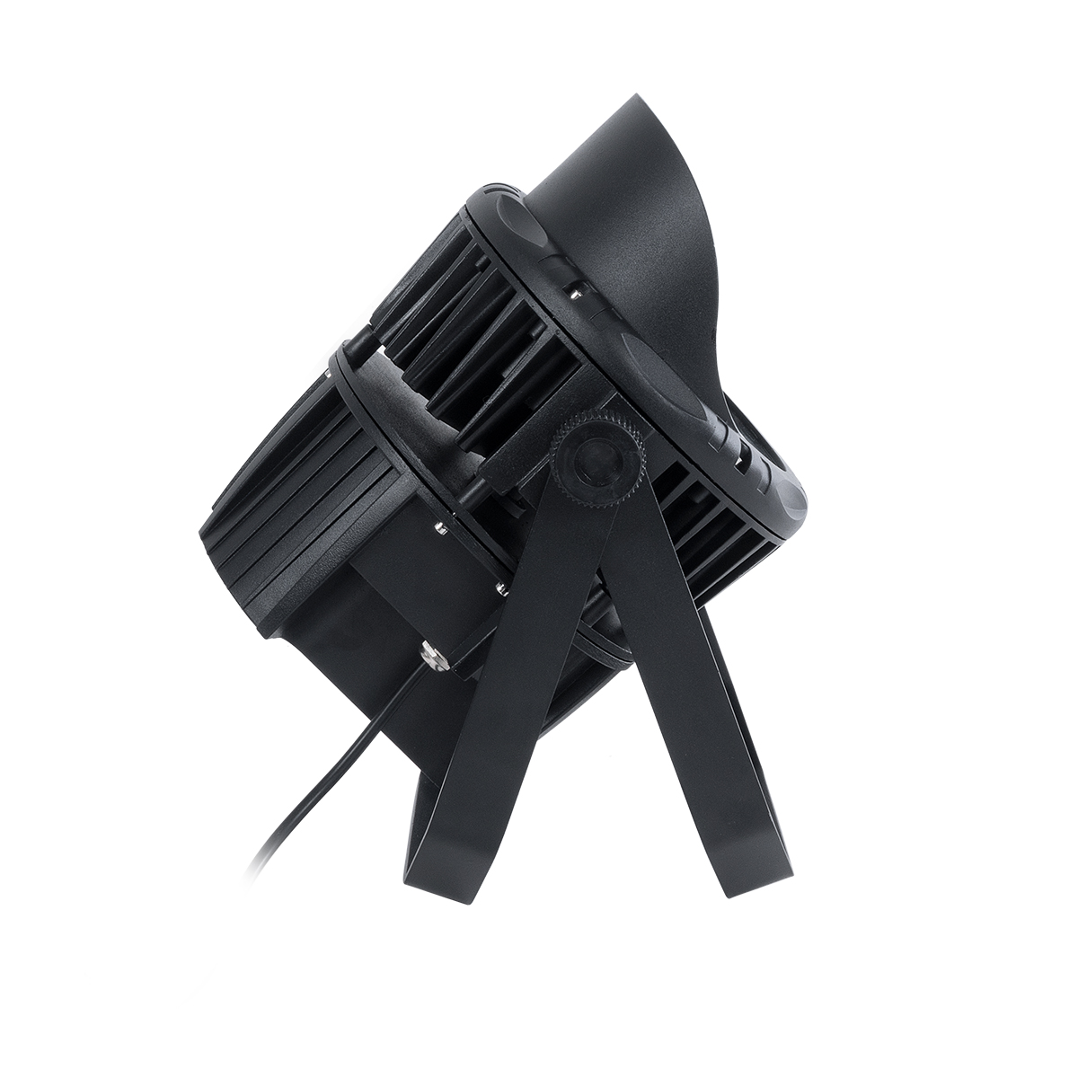 GLOBOSTAR® FLOOD-KARA 90818 Προβολέας Σποτ Wall Washer με Αντιθαμβωτική Γρίλια LED 54W 6480lm 5° DC 24V Αδιάβροχο IP67 Θερμό Λευκό 2700K Dimmable - Γκρι Ανθρακί - Μ28 x Π32 x H27cm - 3 Χρόνια Εγγύηση - Image 4
