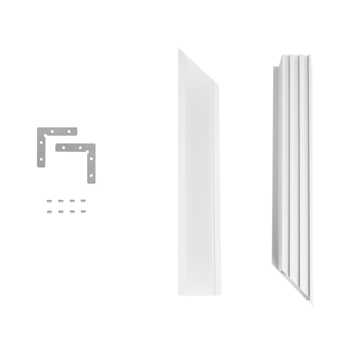 GLOBOSTAR® ALP-CORNER-SIDE90 RECESSA 61788 Χωνευτό Προφίλ Αλουμινίου Γωνία με Λευκό Γαλακτερό Πατητό Κάλυμμα για Ταινίες LED IP20 - Λευκό Ματ - Μ30 x Π3.5 x Υ4cm - Image 9
