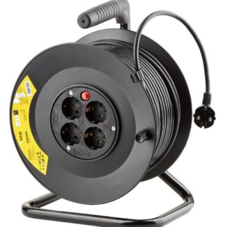 Technik Professional Στροφείο 4 Θέσεων 50m 1,5mm2 Μαύρο