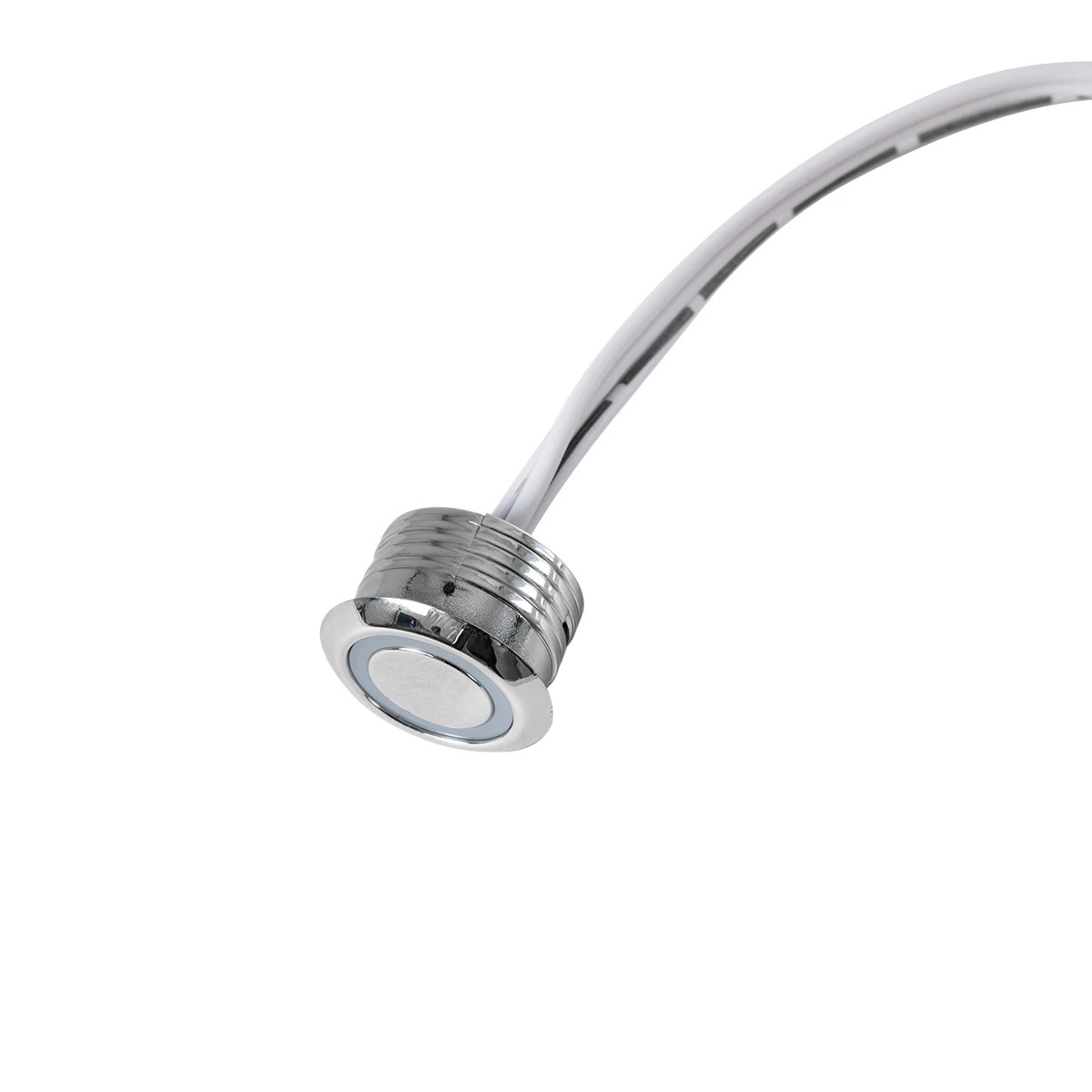 GLOBOSTAR® BUTTON 70793 Φωτιζόμενος Χωνευτός Διακόπτης Αφής On/Off & Push Dimming LED DC 12-24V 1 x 4A 96W Max IP20 Μπλε - Μ2 x Π2 x Υ1.2cm - 2 Χρόνια Εγγύηση - Image 3