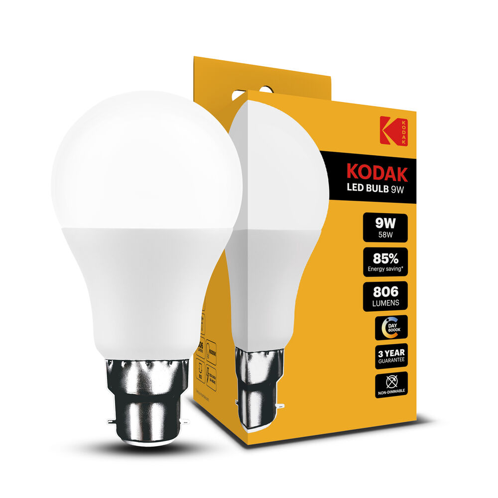 KODAK Max LED Izzo Σφαιρική Λάμπα A60 9W B22 270° 6000K (806 lumen)