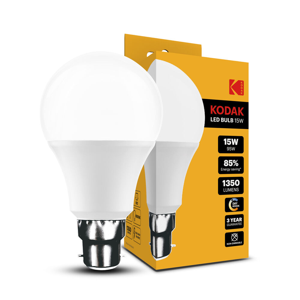 KODAK Max LED Izzo Σφαιρική Λάμπα A65 15W B22 270° 6000K (1350 lumen)