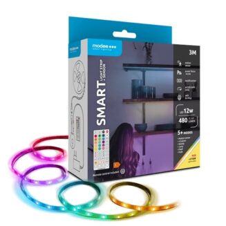 Modee Smart Ταινία LED με Τηλεχειριστήριο & Αισθητήρα12W IP20 2700K RGB 480lm 3m