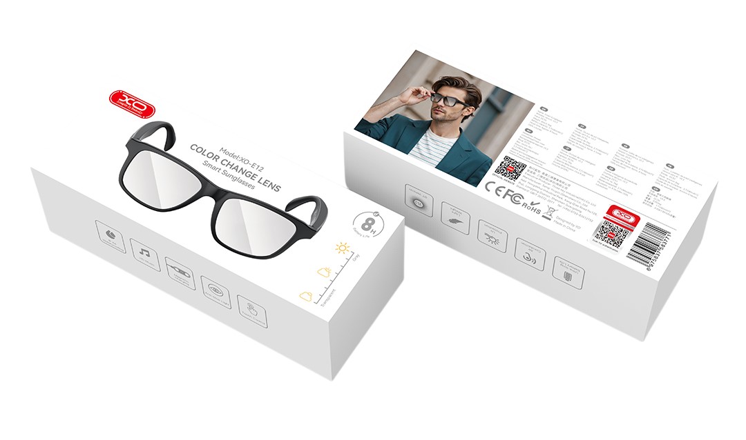 XO E12 Smart Audio Γυαλιά με Anti-Blu-Ray Φακούς - Image 3