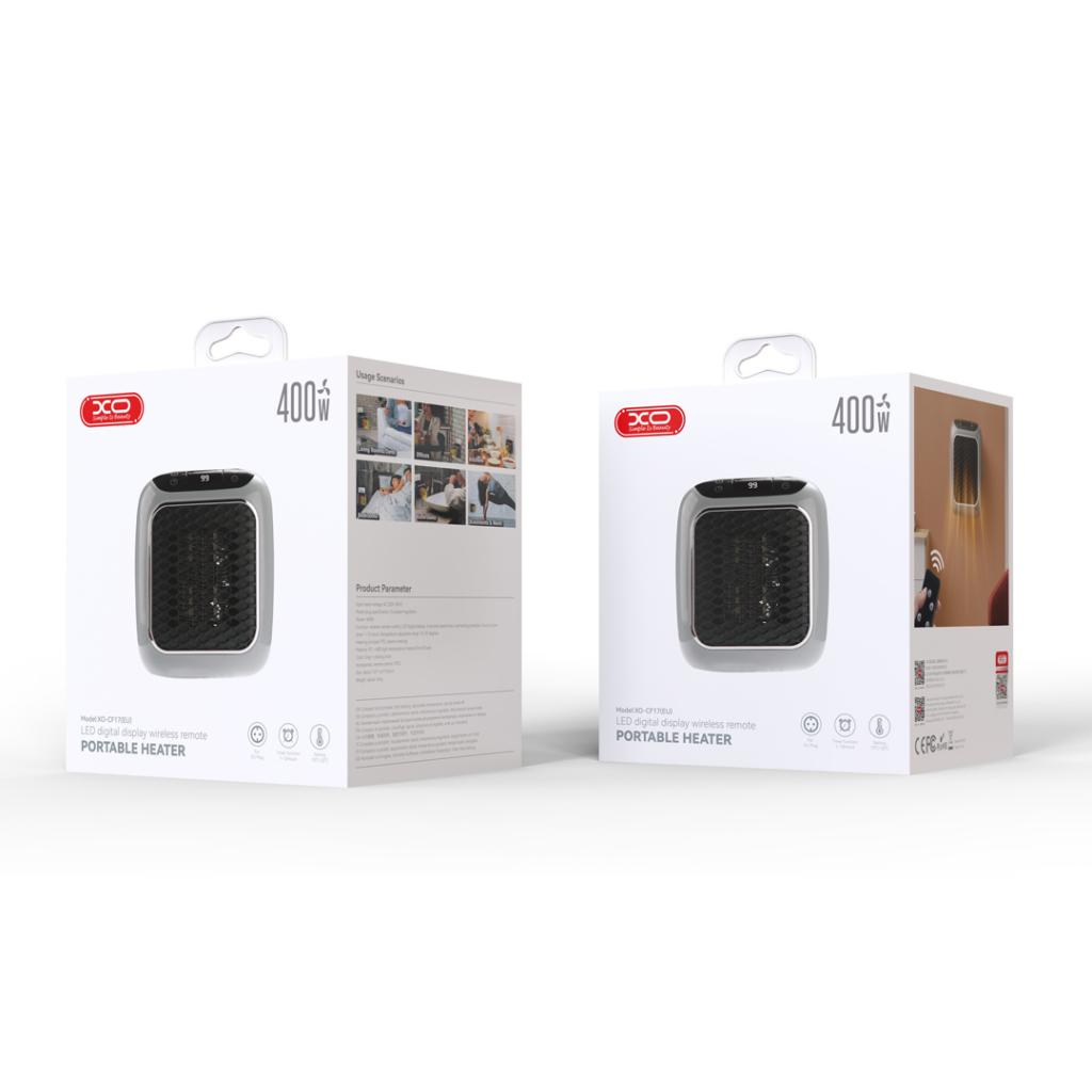 XO CF17 Mini Φορητή Μονάδα Θέρμανσης Τετράγωνη 400W - Image 2
