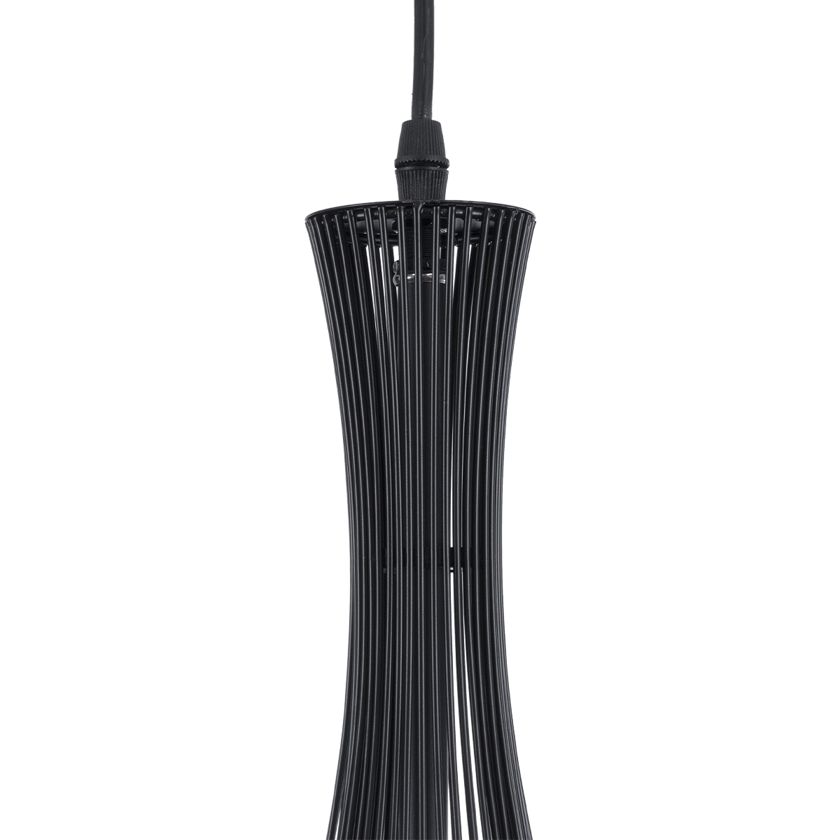 GLOBOSTAR® LILY 01198 Μοντέρνο Κρεμαστό Φωτιστικό Οροφής με Ντουί 1 x E27 AC 220-240V IP20 - Μαύρο & Λευκό - Μ30 x Π30 x Υ50cm - Image 8