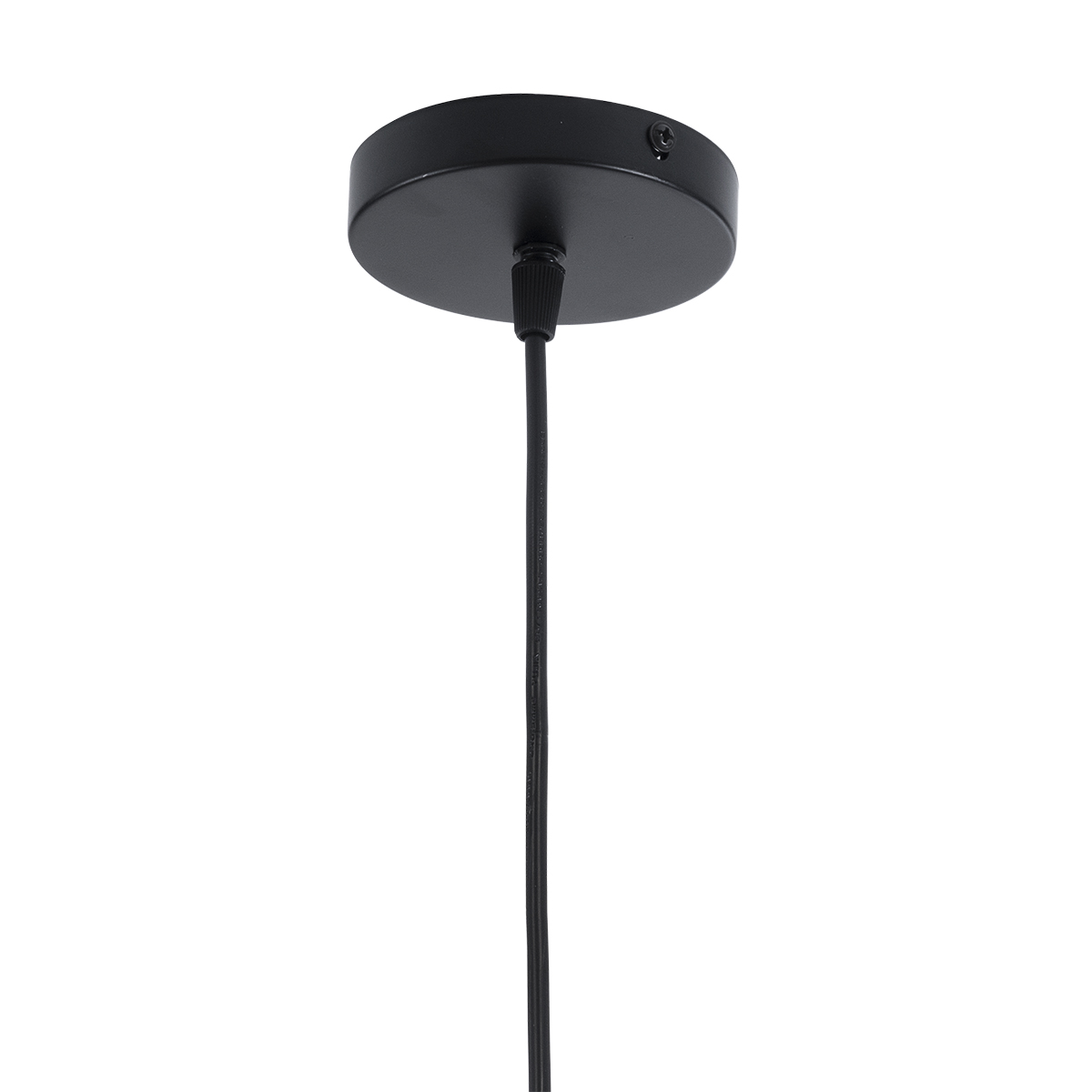 GLOBOSTAR® LILY 01198 Μοντέρνο Κρεμαστό Φωτιστικό Οροφής με Ντουί 1 x E27 AC 220-240V IP20 - Μαύρο & Λευκό - Μ30 x Π30 x Υ50cm - Image 9