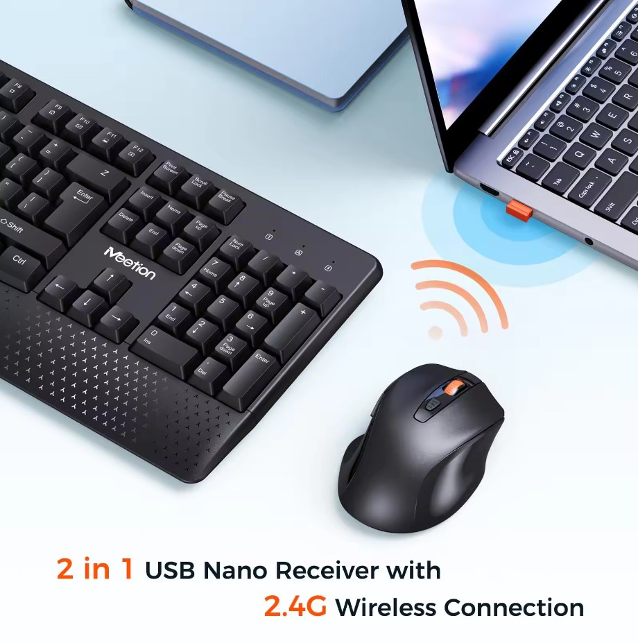 Meetion MT-C4130 2.4G Wireless Combo / Μαύρο - Image 2