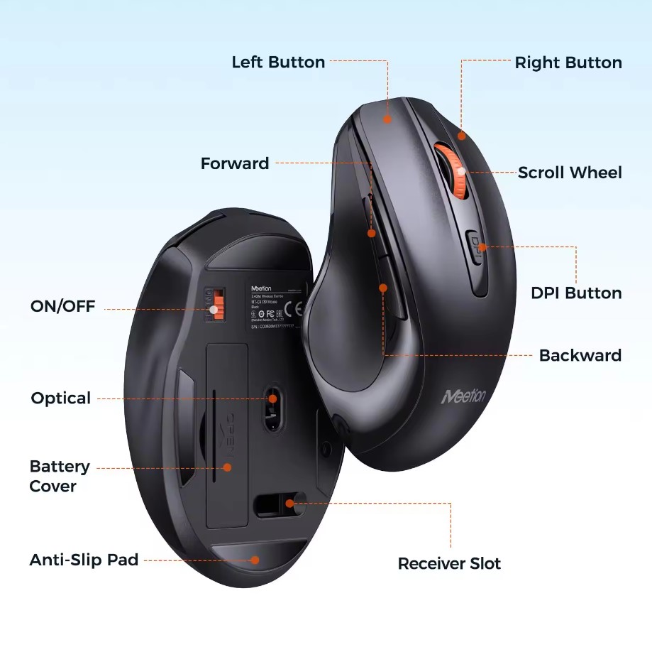 Meetion MT-C4130 2.4G Wireless Combo / Μαύρο - Image 4